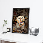 One Piece | Monkey D. Luffy Gear 5 | Dekorama Framed Wall Art | Anime Wall Frames & Posters | One Piece Framed Poster