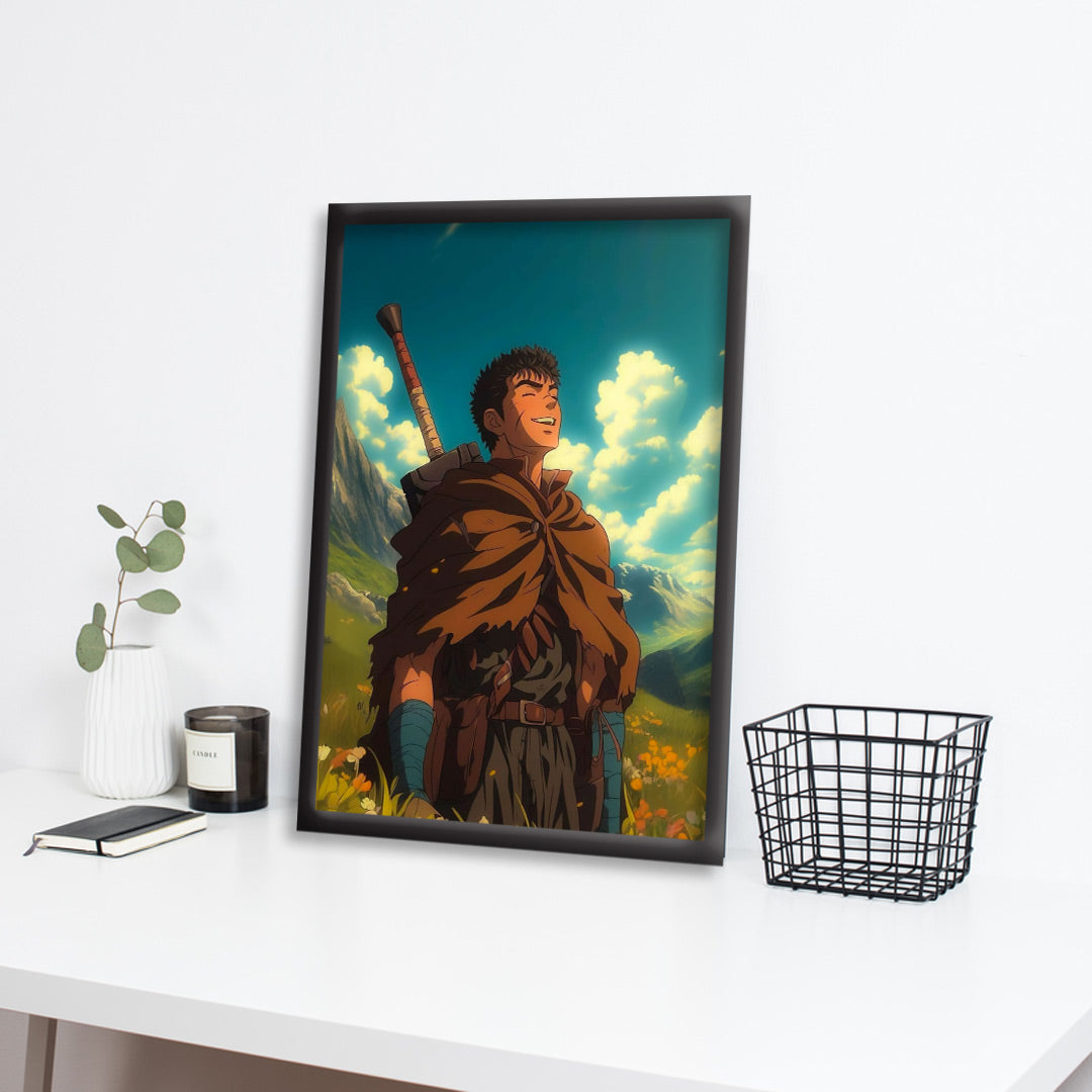 Berserk | Berserk Framed Poster | Anime Framed Posters - Matt Black Frame (Black Framed, Berserk)