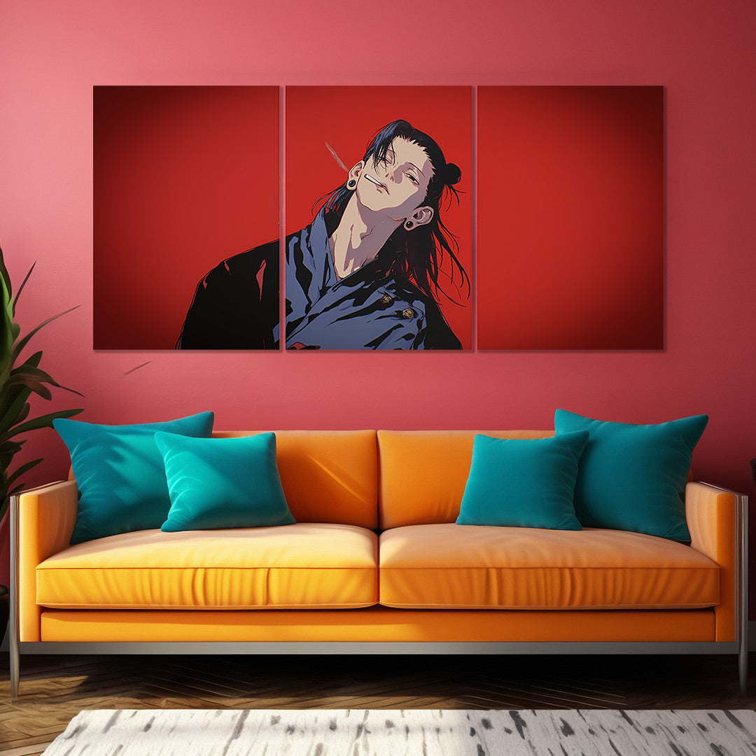 Jujutsu Kaisen Suguru Geto | Split Wall Poster | Minimal Anime Canvas Art