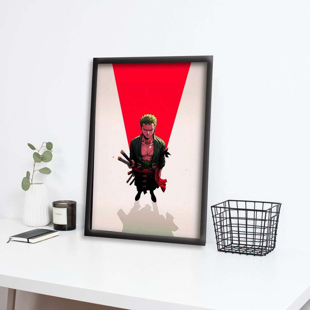 One Piece | ZORO Vector Art | Anime Frames & Posters | One Piece Framed Poster