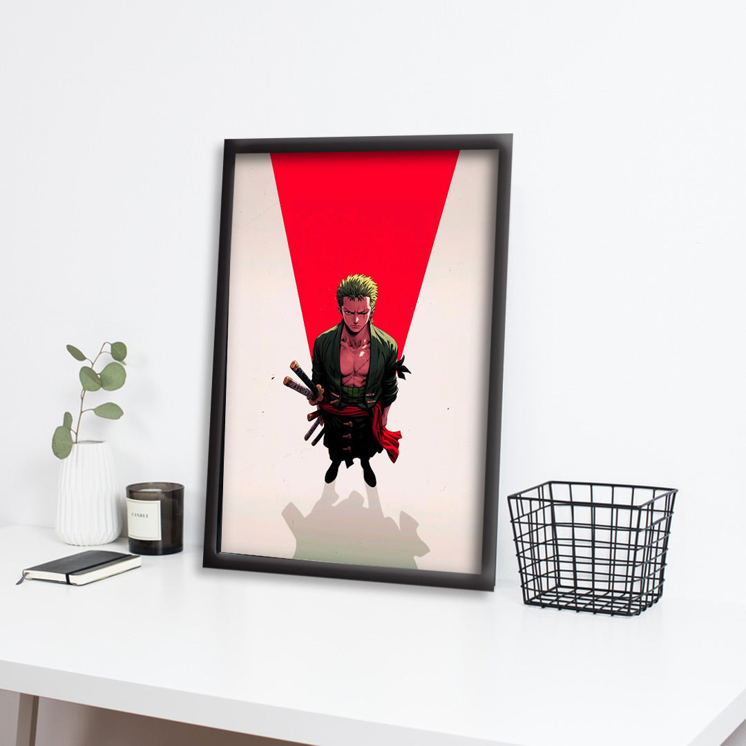 One Piece | ZORO Vector Art | Anime Frames & Posters | One Piece Framed Poster