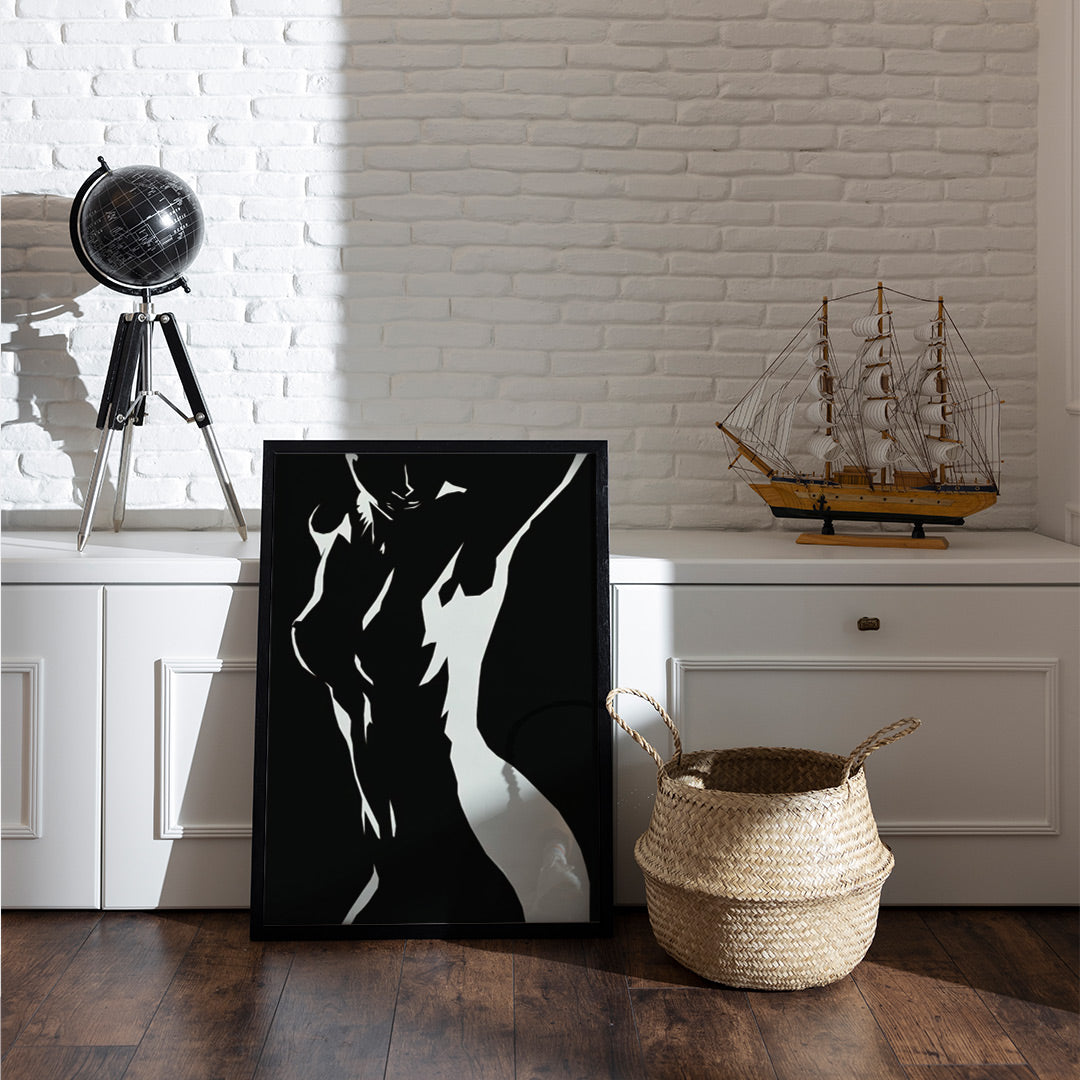 Canvas Abstract Painting for Decor | Sketch Line Painting | Simple Abstract Art