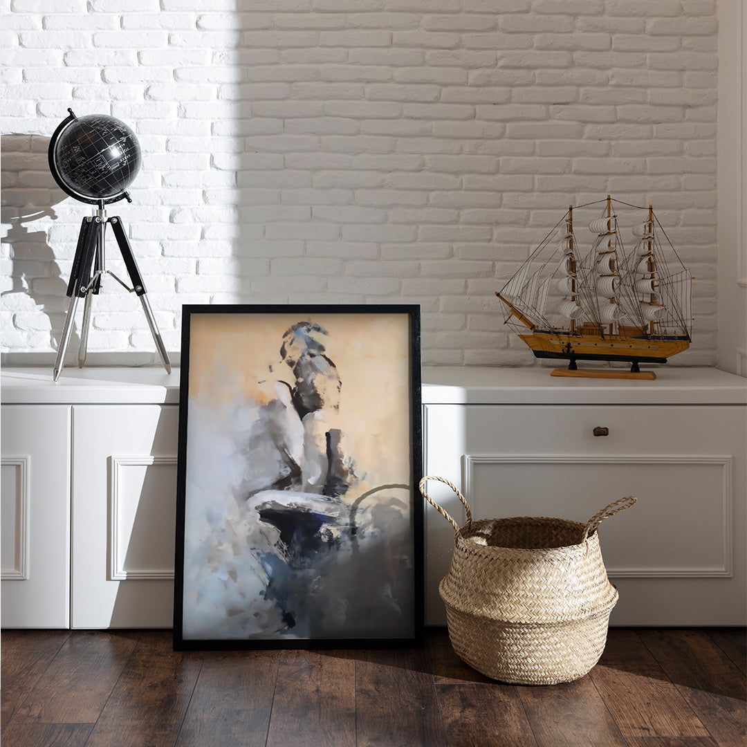 Modern Canvas Art | Black and White Sensual Art | Couple Embrace Canvas Painting Posters