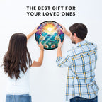 Jurojin Junction Circular Frame Jigsaw Puzzle for Couples  | “Mountain Bloom Sunrise” – 160-Piece Framable Circular Jigsaw Puzzle for Adults & Kids above 15+ Years | Puzzle Games for Couples