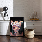 Floral Eyes & Inner Sight – Modern Psychedelic Art Print | Simple Abstract Art