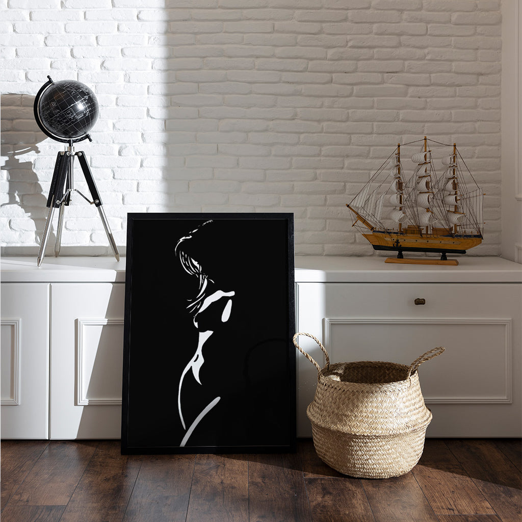 Canvas Abstract Painting for Decor | Sketch Line Painting | Simple Abstract Art