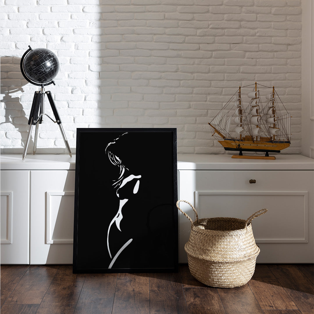 Canvas Abstract Painting for Decor | Sketch Line Painting | Simple Abstract Art