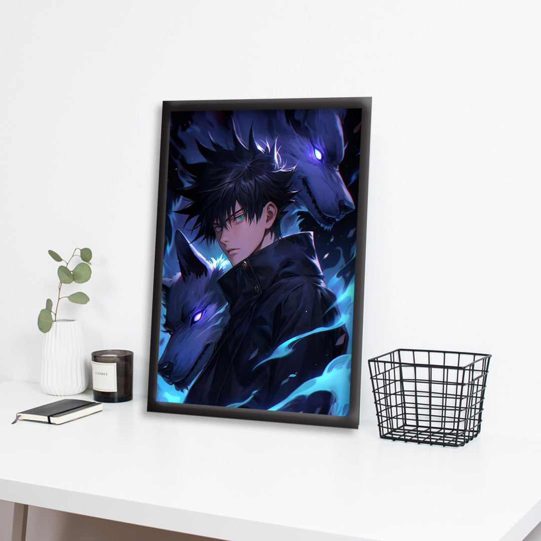 Megumi Fushiguro | Jujutsu Kaisen Framed Poster | Dekorama Framed Wall Art | Anime Wall Frames & Posters