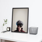 Satoru Gojo | Jujutsu Kaisen Framed Poster | Anime Framed Posters - Matt Black Frame ( Black Framed,Gojo Satoru)