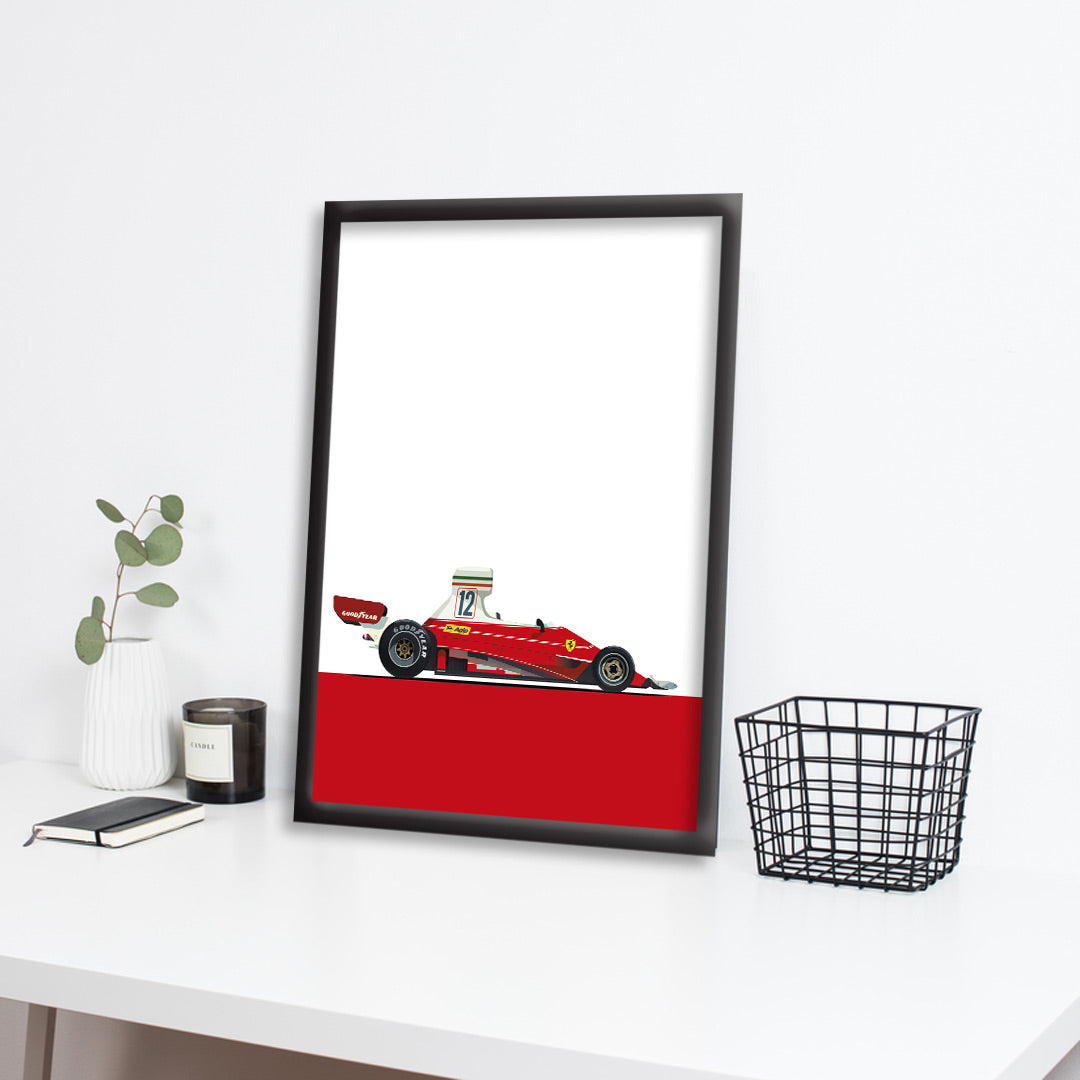Ferrari 312T F1 | Dekorama Framed Wall Art |  Cars Framed Posters