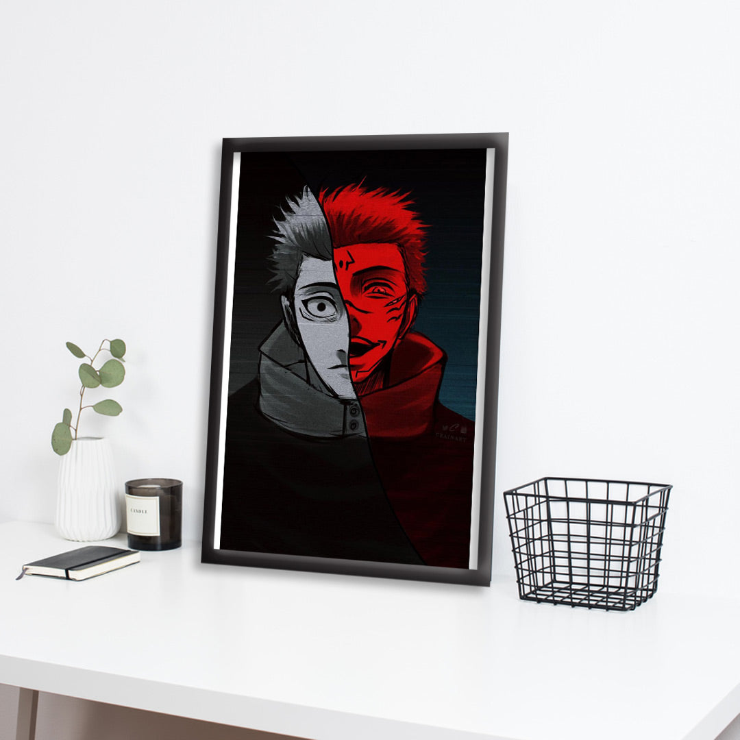 Itadori X Sukuna | Jujutsu Kaisen Framed Poster | Dekorama Framed Wall Art | Anime Wall Frames & Posters
