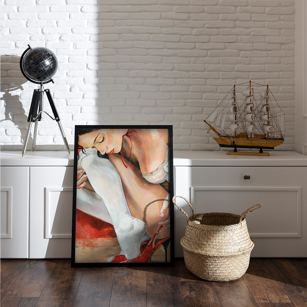 Female Legs Desire High Heels | Canvas Home Wall Art | Canvas Painting Posters