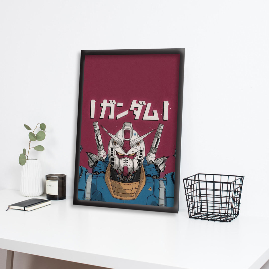 Gundam RX-78 | Mobile Suit Anime Poster | Decorative Wall Art