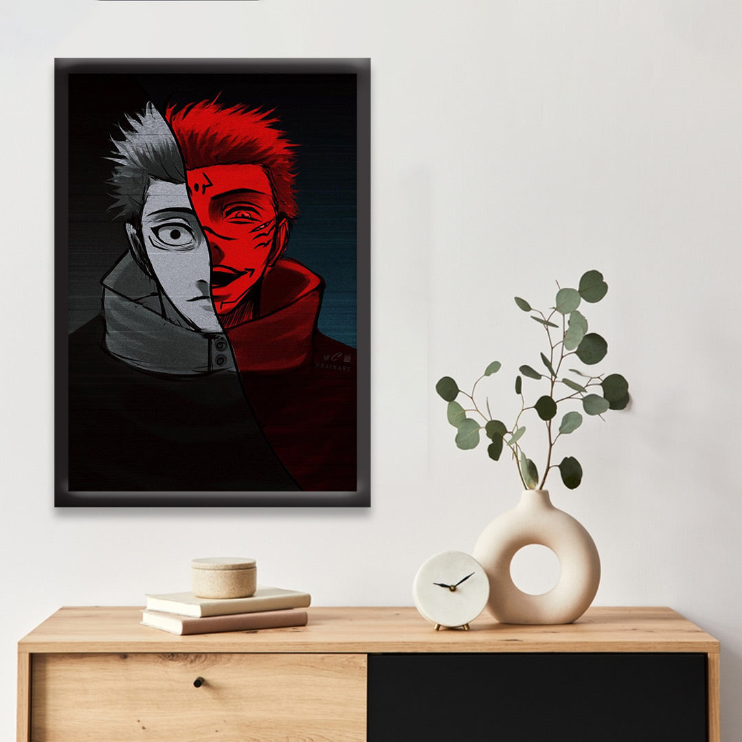 Itadori X Sukuna | Jujutsu Kaisen Framed Poster | Dekorama Framed Wall Art | Anime Wall Frames & Posters