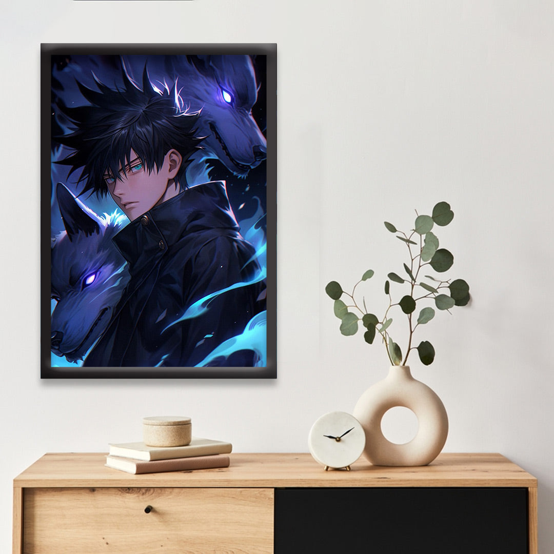 Megumi Fushiguro | Jujutsu Kaisen Framed Poster | Dekorama Framed Wall Art | Anime Wall Frames & Posters