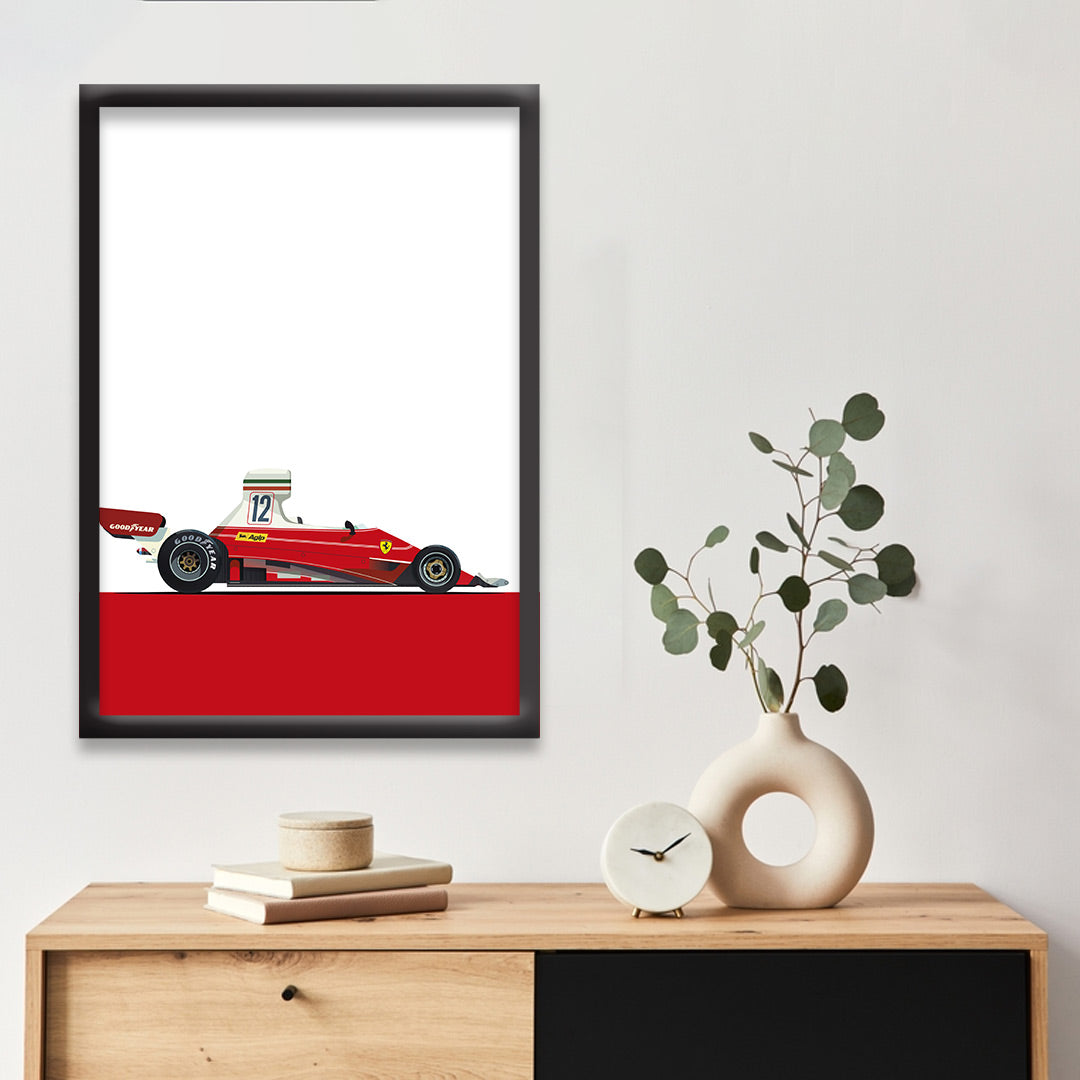 Ferrari 312T F1 | Dekorama Framed Wall Art |  Cars Framed Posters