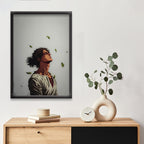 Eren Yeager | Atttack of Titans Framed Poster | Anime Framed Posters - Matt Black Frame ( Black Framed,Eren yeager)