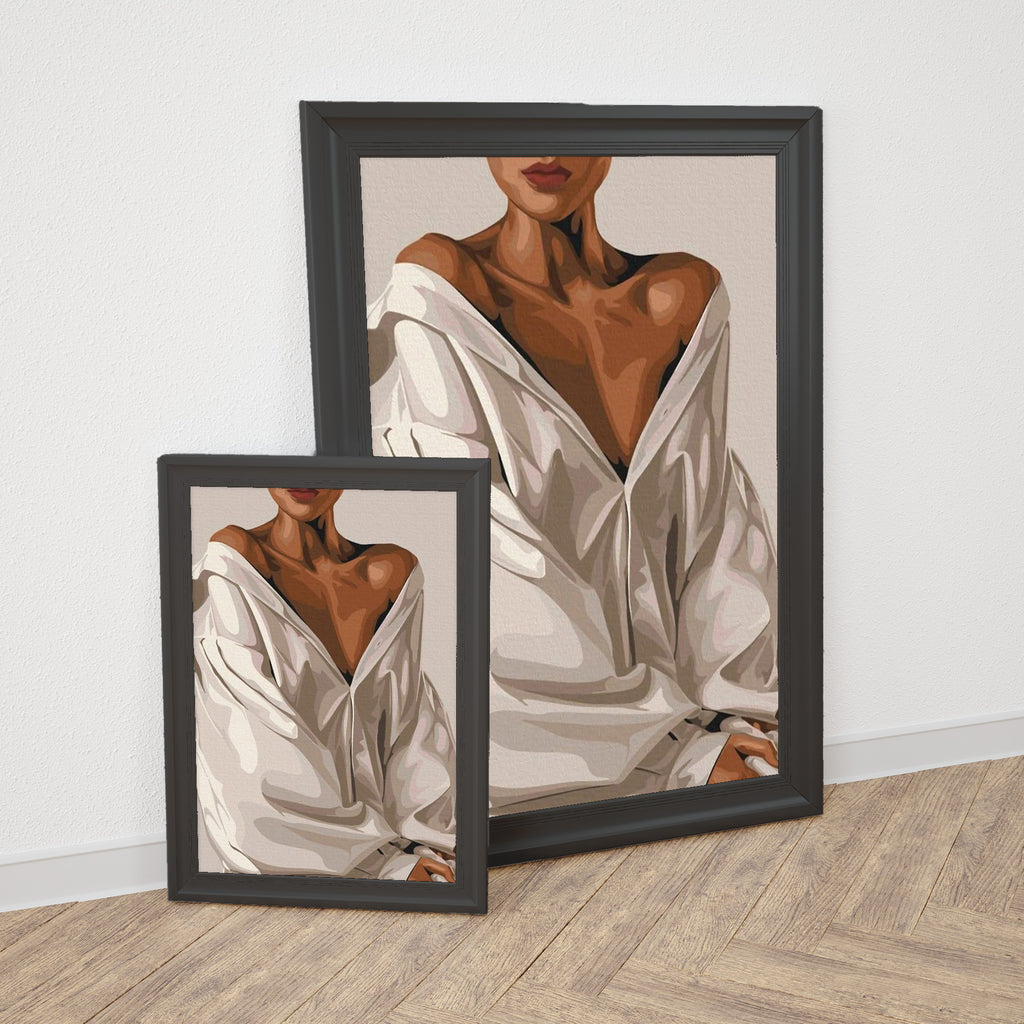Modern Feminine Art Print – Neutral Tones & Soft Textures | Simple Abstract Art