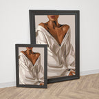 Modern Feminine Art Print – Neutral Tones & Soft Textures | Simple Abstract Art