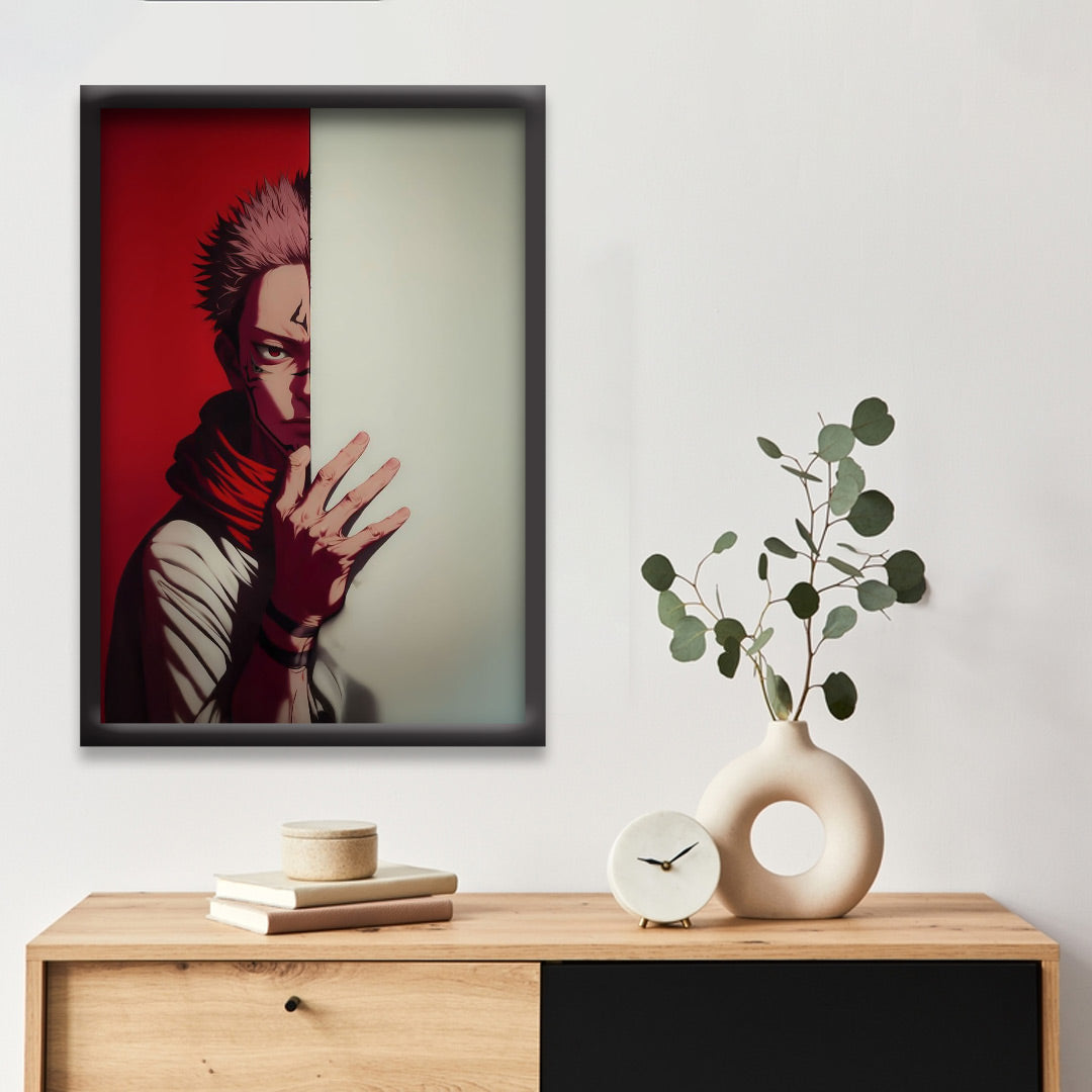 Itadori X Sukuna | Jujutsu Kaisen Framed Poster | Dekorama Framed Wall Art | Anime Wall Frames & Posters