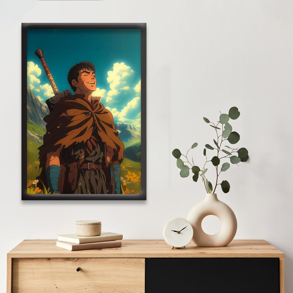 Berserk | Berserk Framed Poster | Anime Framed Posters - Matt Black Frame (Black Framed, Berserk)