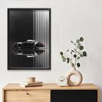 Porsche 911 | Hypercar Framed Poster | Car Framed Posters - Matt Black Frame ( Black Framed, Porsche)