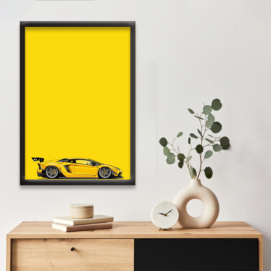 Lamborghini Aventador SVJ | Dekorama Framed Wall Art |  Cars Framed Posters
