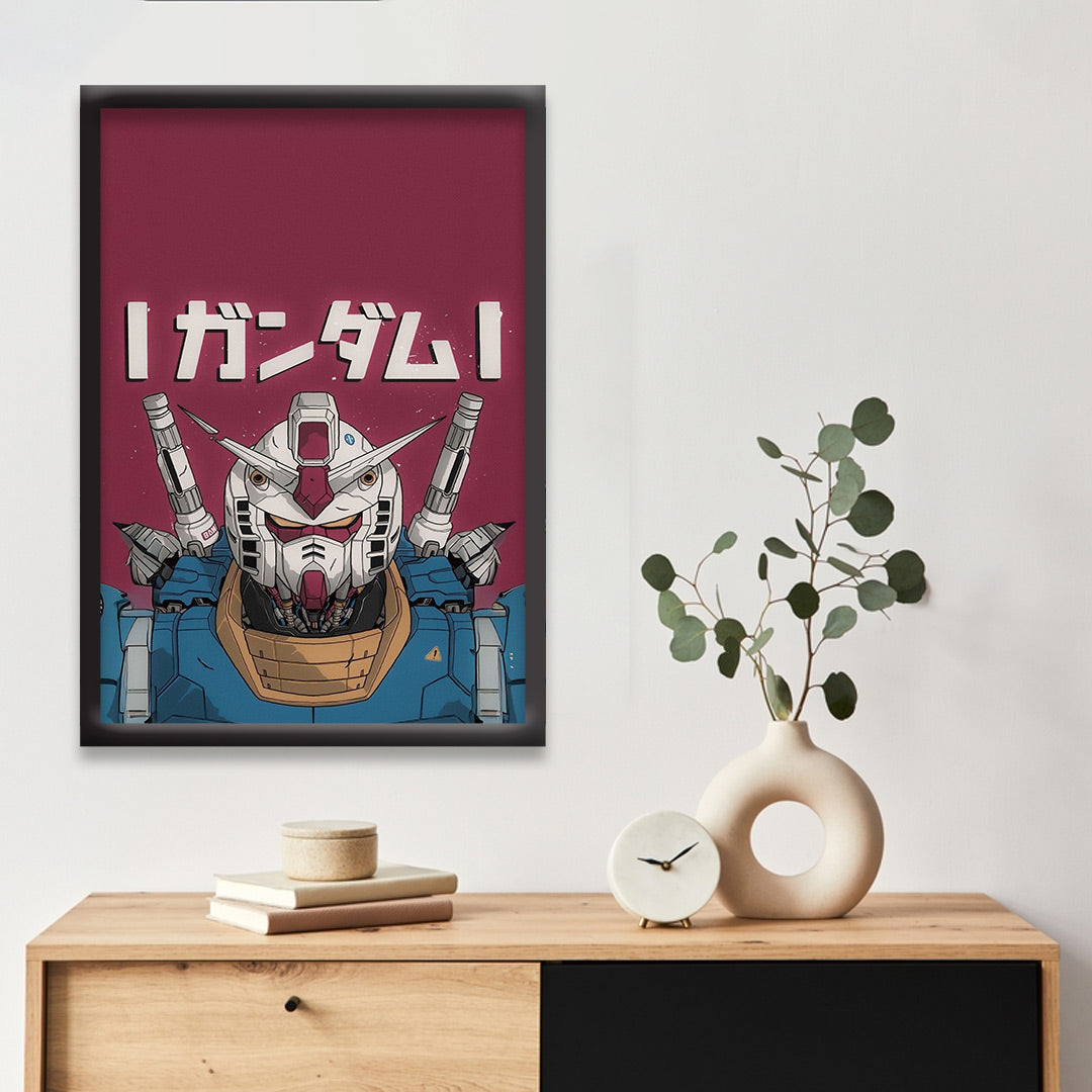 Gundam RX-78 | Mobile Suit Anime Poster | Decorative Wall Art