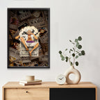 One Piece | Monkey D. Luffy Gear 5 | Dekorama Framed Wall Art | Anime Wall Frames & Posters | One Piece Framed Poster