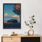 Japnese Pixel Art | Car Framed Poster | Nissan Framed Posters - GTR Skyline R-34