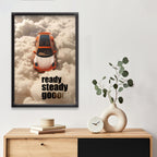 Porsche | Supercar Framed Poster | Car Framed Posters - Matt Black Frame