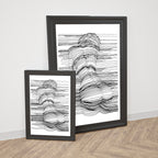 Canvas Abstract Painting for Decor | Sketch Line Painting | Simple Abstract Art