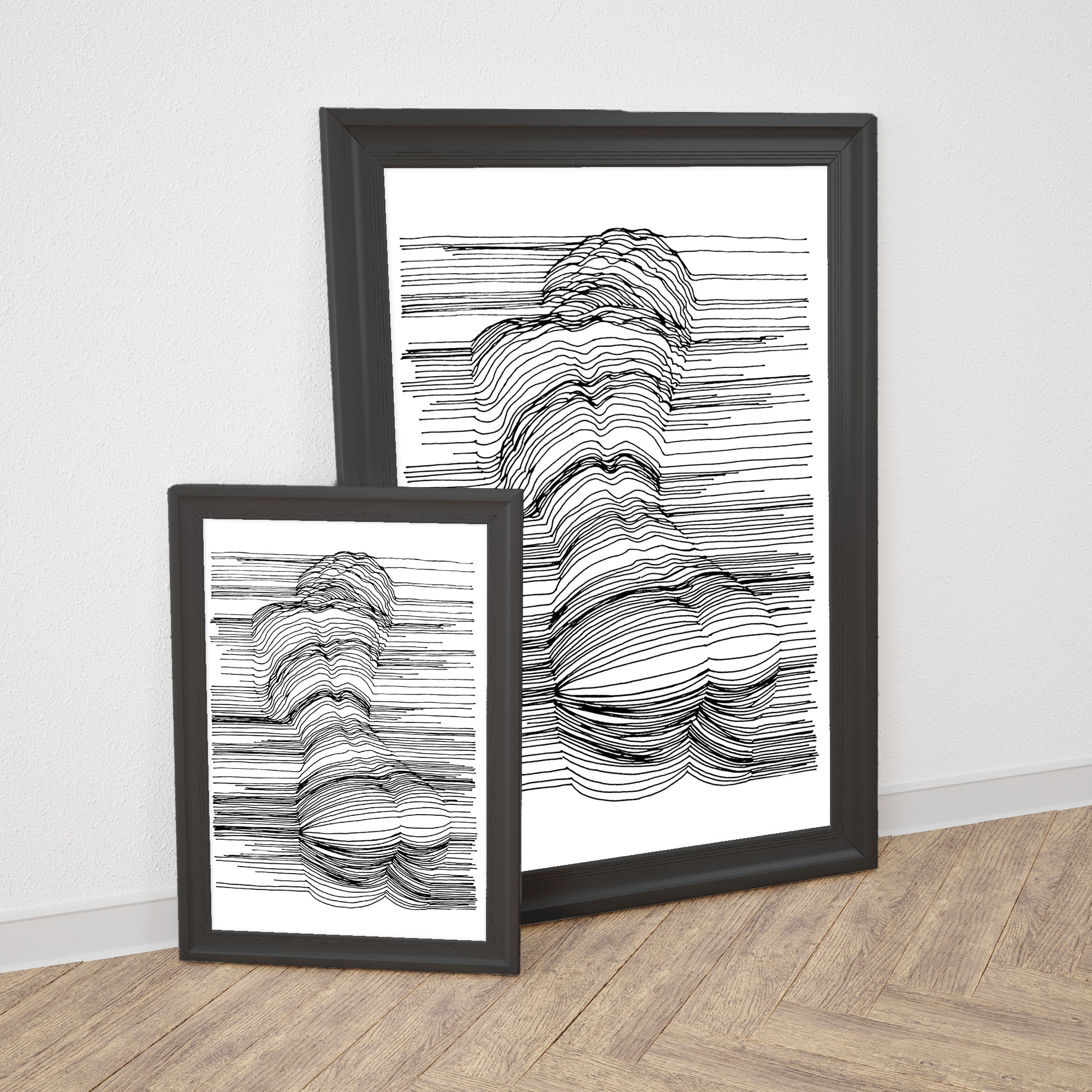 Canvas Abstract Painting for Decor | Sketch Line Painting | Simple Abstract Art