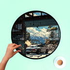 Jurojin Junction Circular Frame Jigsaw Puzzle for Couples  | Porsche Puzzles | 160 Piece Circular Jigsaw Puzzle for Adults & Kids above 15+ Years | Puzzle Games for Car Lovers