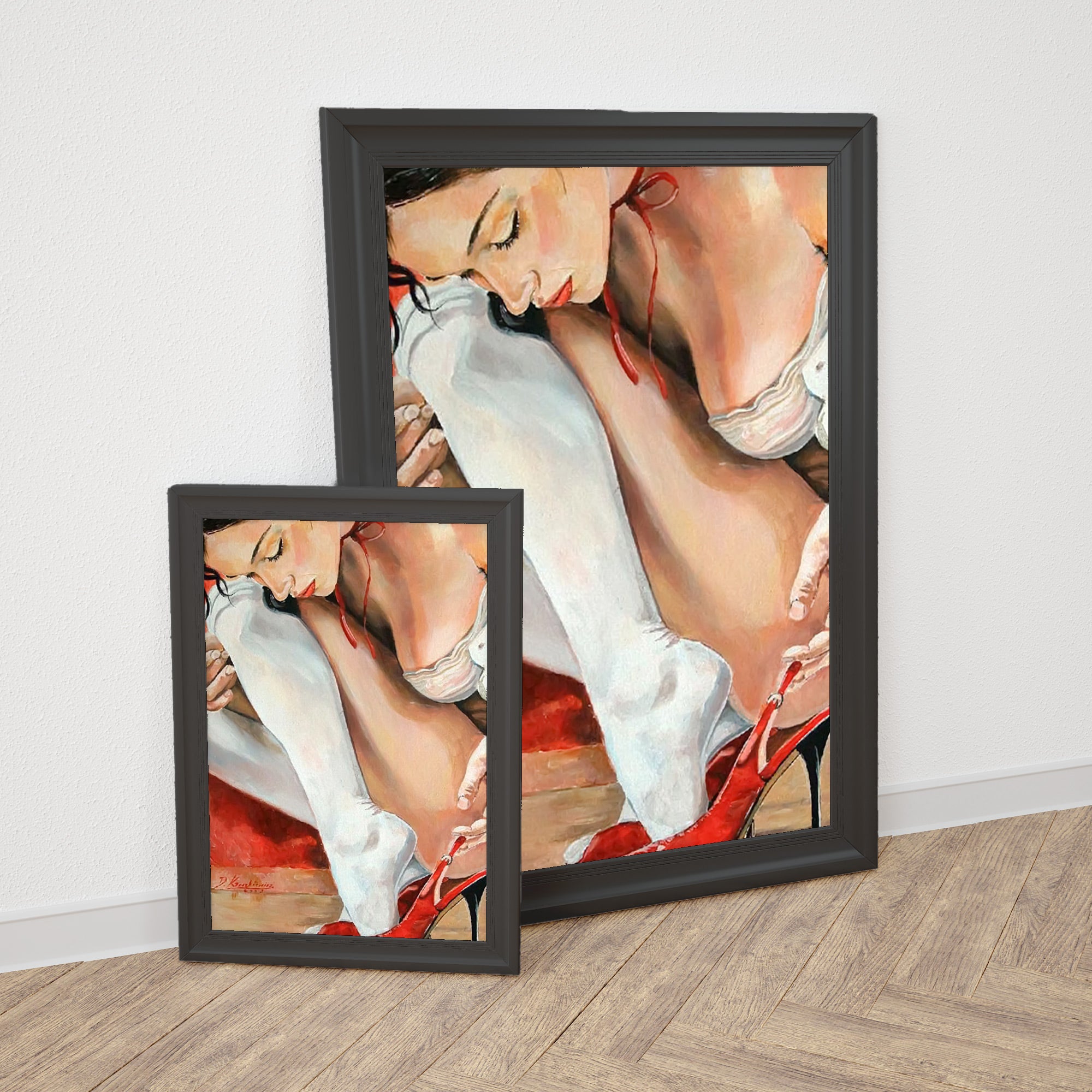 Female Legs Desire High Heels | Canvas Home Wall Art | Canvas Painting Posters