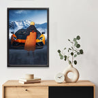 Naruto X Lamborgini | Dekorama Framed Wall Art | Anime Wall Frames | Naruto Poster