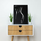 Minimalist Nude Line Art Poster – Black & White| Sketch Line Painting | Simple Abstract Art