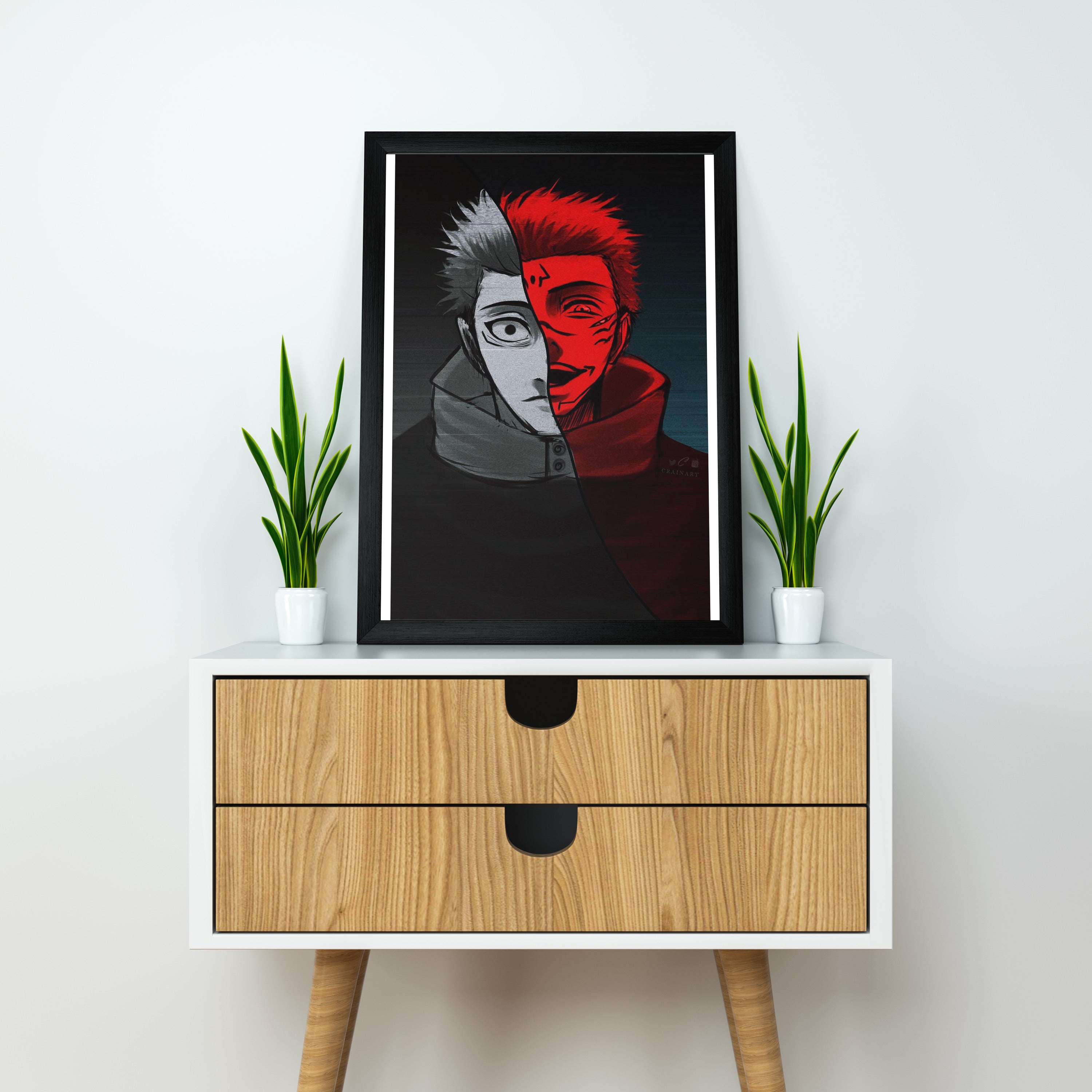 Itadori X Sukuna | Jujutsu Kaisen Framed Poster | Dekorama Framed Wall Art | Anime Wall Frames & Posters