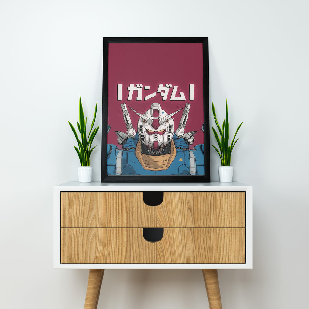 Gundam RX-78 | Mobile Suit Anime Poster | Decorative Wall Art