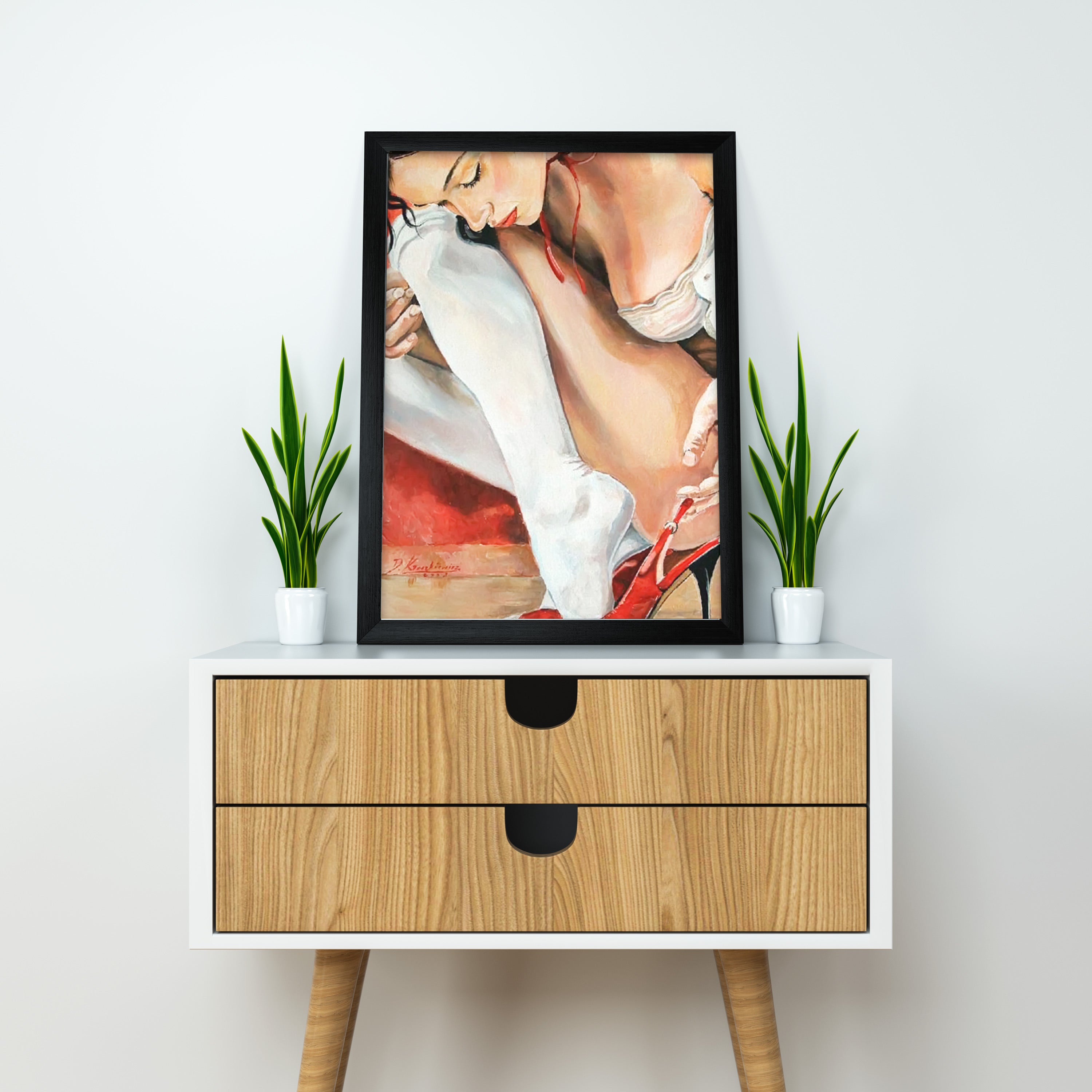 Female Legs Desire High Heels | Canvas Home Wall Art | Canvas Painting Posters