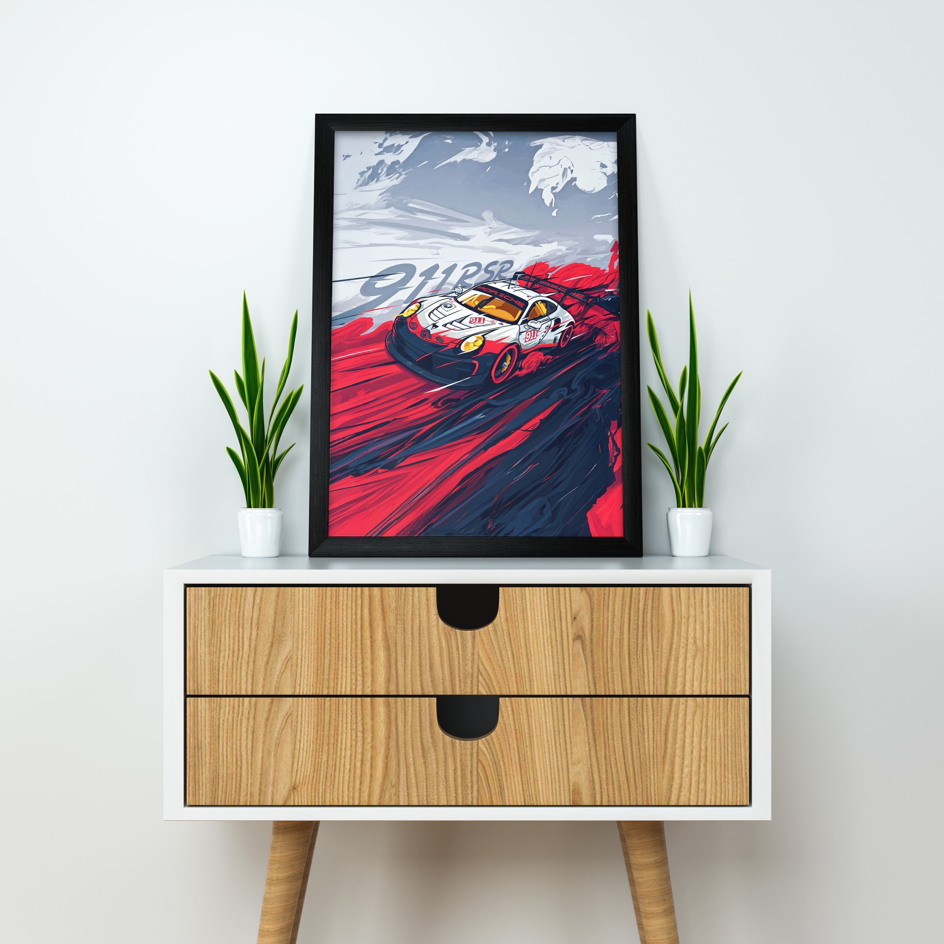 Porsche 911 GT3 RSR | Car Framed Poster | Porsche  Framed Posters
