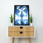 Dreamwalker Anime Poster – Surreal Sky Reflection | Dekorama Framed Wall Art | Anime Wall Frames & Posters