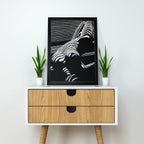 Canvas Abstract Painting for Decor | Sketch Line Painting | Simple Abstract Art