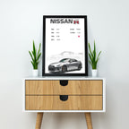 Nissan GTR | Nissan Framed Poster | Dekorama Framed Wall Art |  Cars Framed Posters