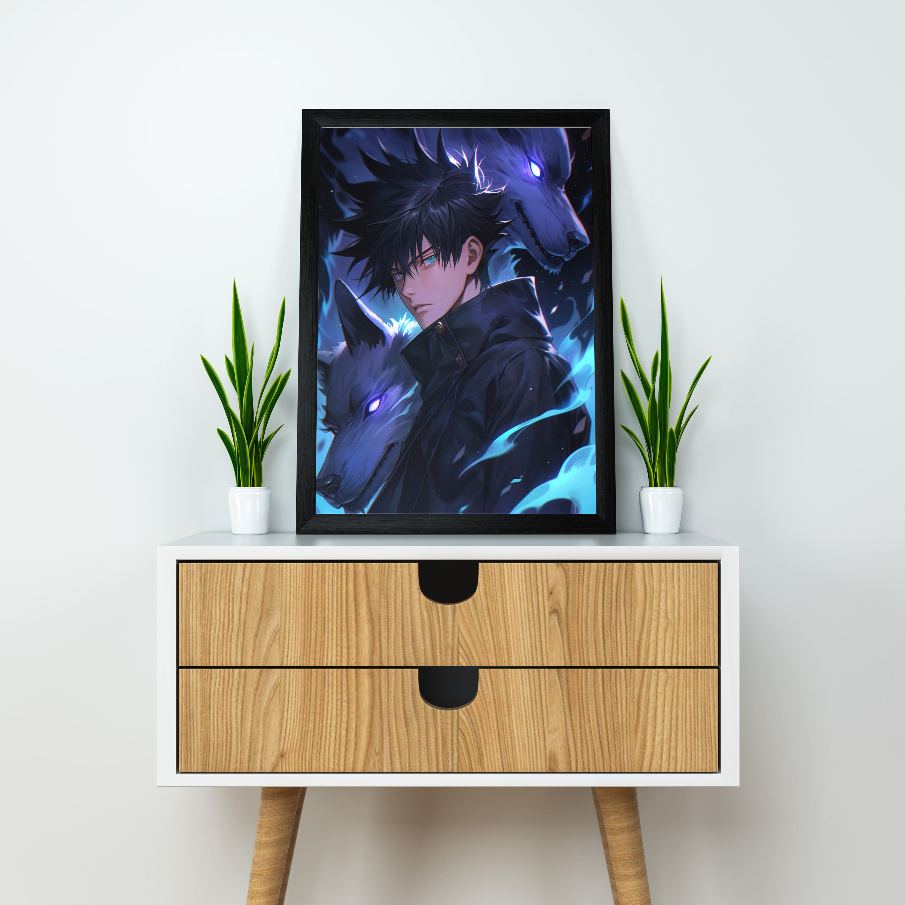 Megumi Fushiguro | Jujutsu Kaisen Framed Poster | Dekorama Framed Wall Art | Anime Wall Frames & Posters