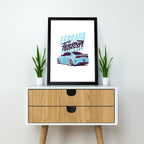 Ferrada Blue Dodge Charger Poster – JDM Car Wall Art | Dekorama Framed Wall Art |  Cars Framed Posters
