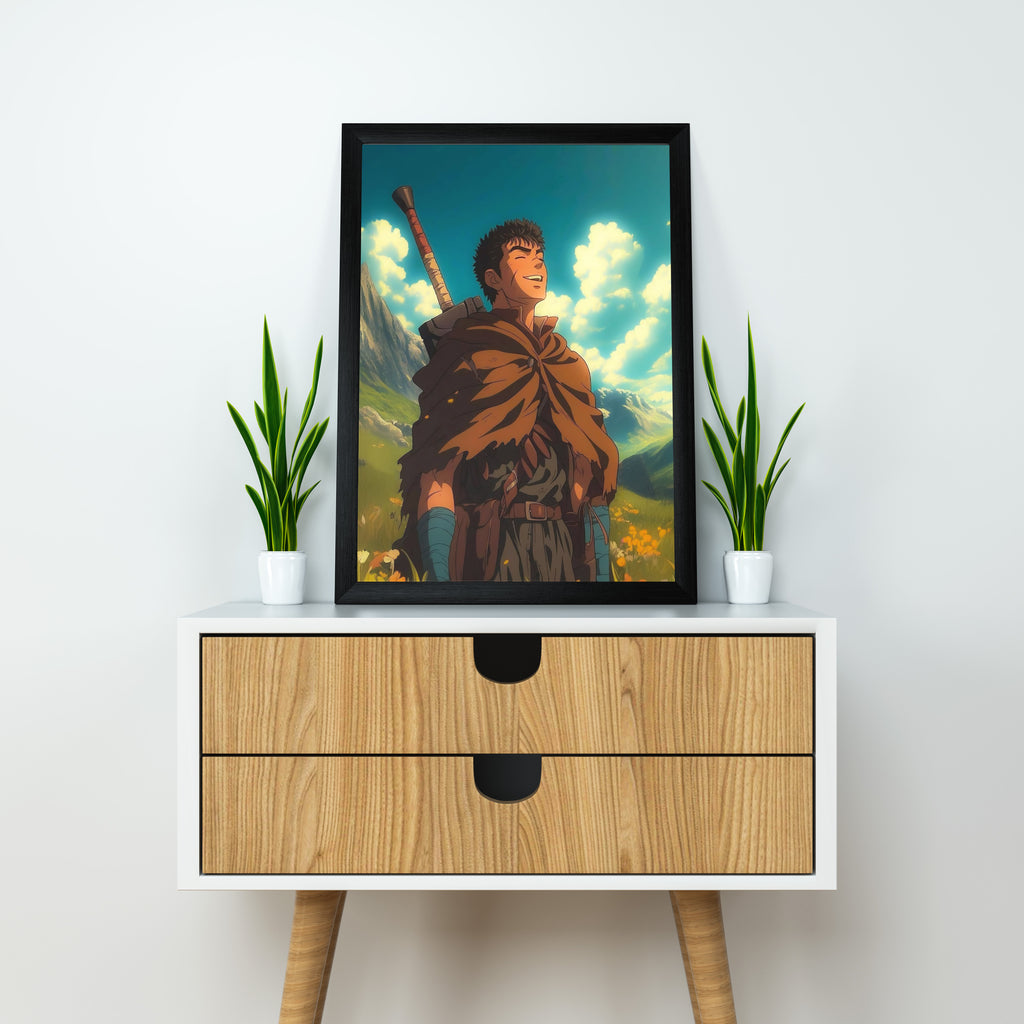 Berserk | Berserk Framed Poster | Anime Framed Posters - Matt Black Frame (Black Framed, Berserk)