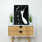 Canvas Abstract Painting for Decor | Sketch Line Painting | Simple Abstract Art