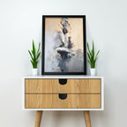Modern Canvas Art | Black and White Sensual Art | Couple Embrace Canvas Painting Posters