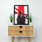 One Piece | ZORO Vector Art | Dekorama Framed Wall Art | Anime Wall Frames & Posters | One Piece Framed Poster